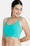 Zivame At Home Double Layered Non Wired Full Coverage Bra - Aqua Green — thumbnail 3